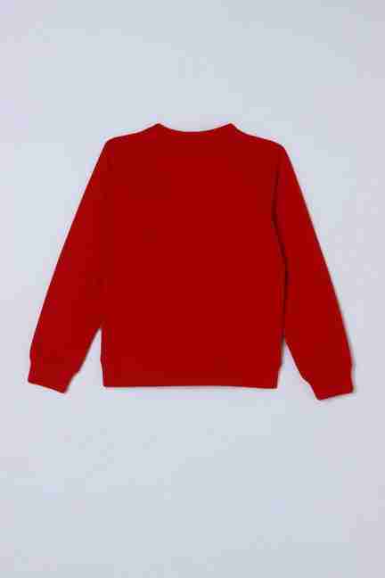 Stop | Graphic Print Cotton Round Neck Girls Sweatshirt