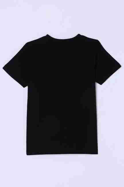 Stop | Graphic Print Blended Fabric Round Neck Boys T-Shirt