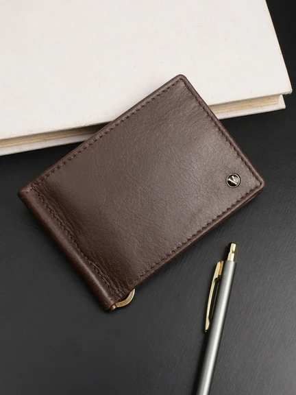 VAN HEUSEN | Men Brown Leather Wallet