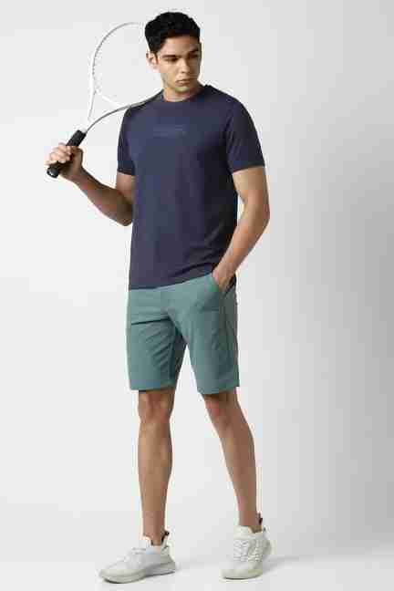 VAN HEUSEN | Men Navy Solid Crew Neck T-shirt