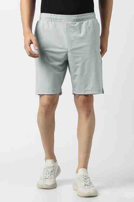 VAN HEUSEN | Men Grey Textured Casual Shorts