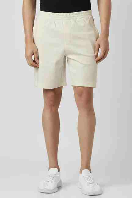 VAN HEUSEN | Men OffWhite Textured Casual Shorts
