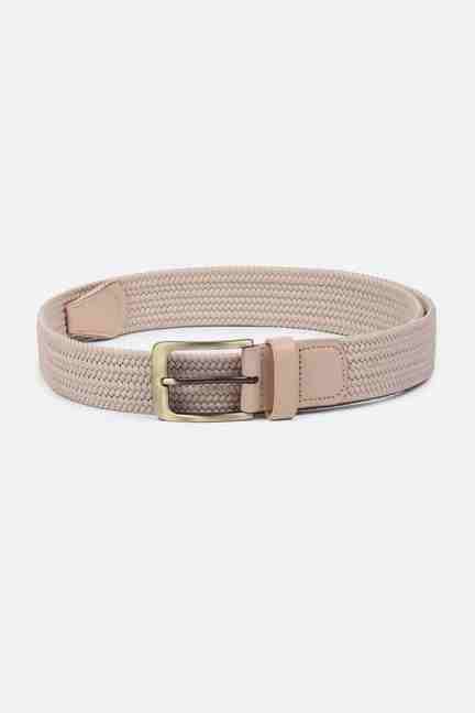 VAN HEUSEN | Men Beige Textured Casual Belt