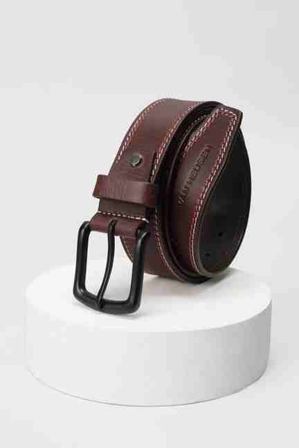 VAN HEUSEN | Men Brown Solid Formal Belt