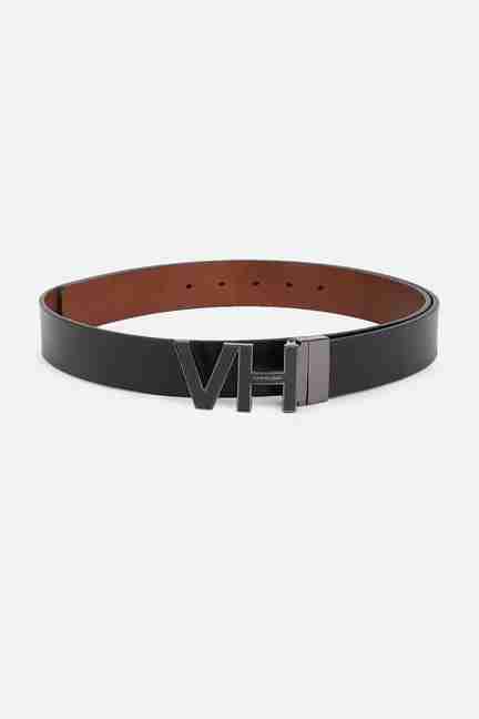 VAN HEUSEN | Men Black Solid Formal Belt