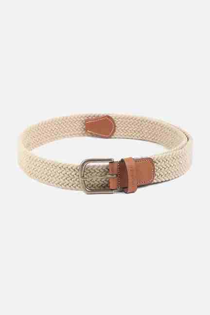 VAN HEUSEN | Men Beige Textured Casual Belt