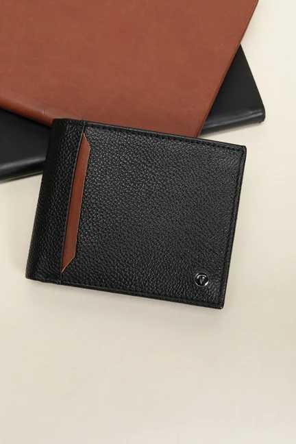 VAN HEUSEN | Men Black Leather Wallet