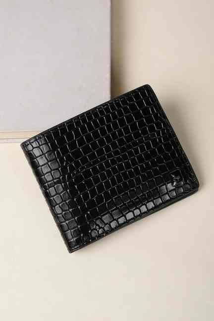 VAN HEUSEN | Men Black Leather Wallet
