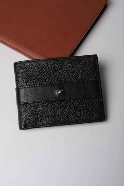 VAN HEUSEN | Men Black Leather Wallet