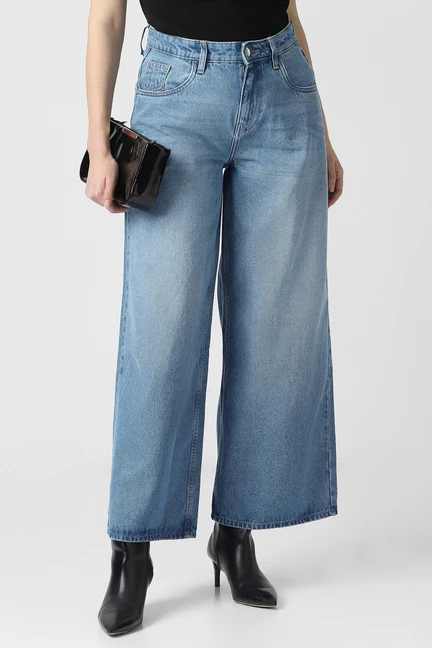 VAN HEUSEN | Women Blue Mid Wash Jeans