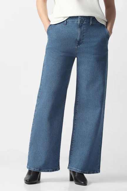VAN HEUSEN | Women Blue Mid Wash Jeans