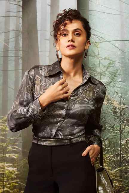 VAN HEUSEN | Women Olive Print Long Sleeves Formal Shirt
