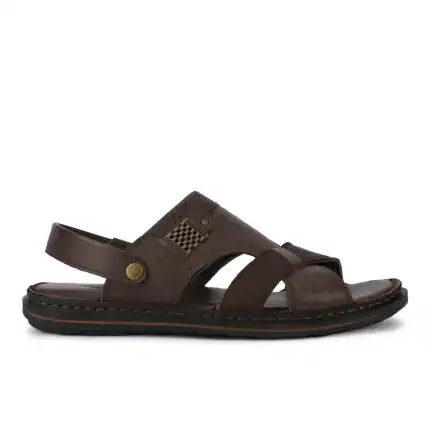 Woods Menâ€™s Luxe Brown Softy Sandals