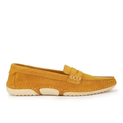 Woods Womenâ€™s Yellow Suede Luxe Shoes\r\n