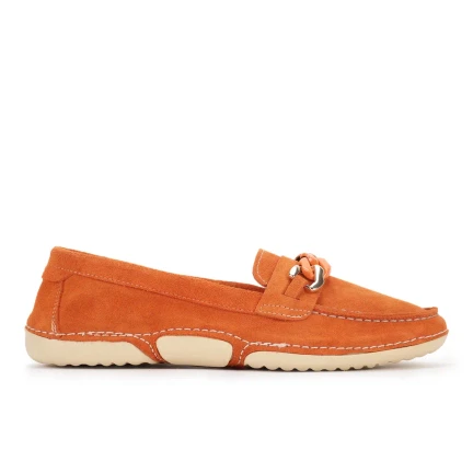 Woods Womenâ€™s Fierce Orange Suede Luxe Shoes