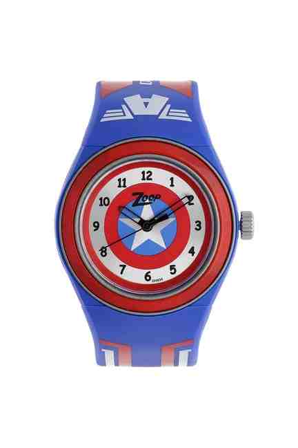 Zoop | Avengers Infinity Wars Quartz Analogue Watch For Boys - Red Dial with Two Tone Plastic Strap (NUC4048PP18)