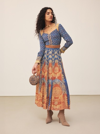 sachin and babi light blue dress Indian Party Dresses
