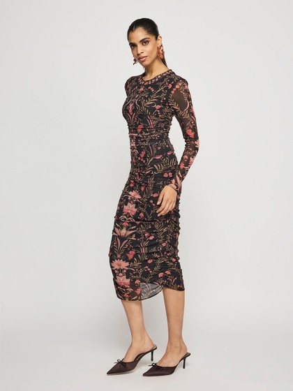 lace corset draped mini dress attribute:silhouette:empire Lace Mesh. transforming my aunt’s wedding Size:4