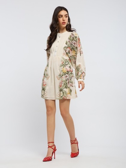 ritu kumar short dresses WomanOfRK @natasha.luthra wears our printed short dress that promises  everyday elegance. The collection is for a modern Indian woman who likes to  be effortlessly elegant. Follow the link in our bio to