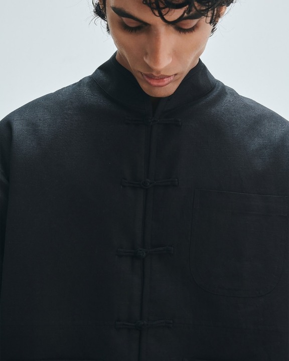 Kohl Co-linen Men’s Mandarin Collar Jacket