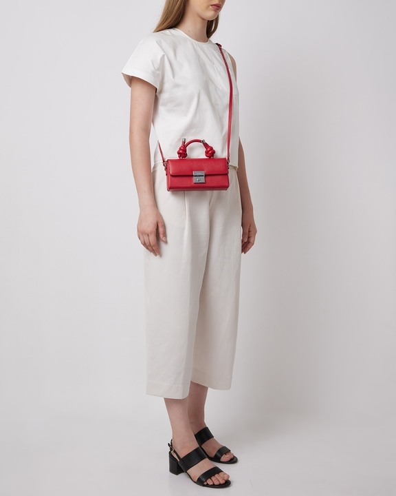 Mary Bag Micro Soft Saffiano Red