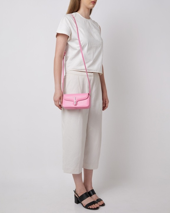 Claudia Mini Crossbody Nappa Gum Pink