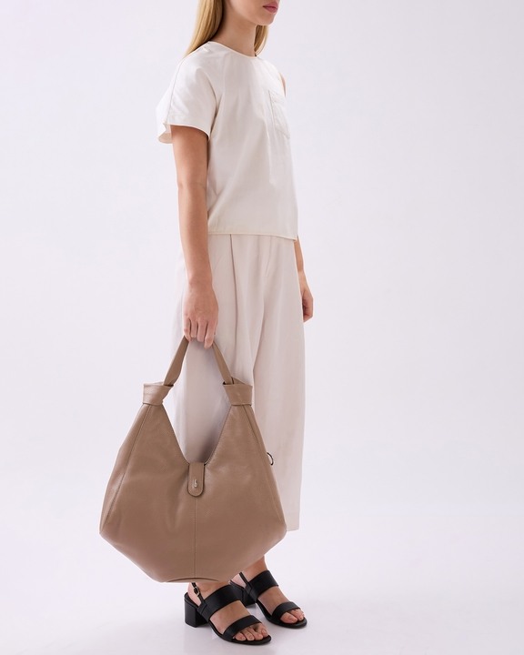 Nelli Hobo Large Pebble Taupe