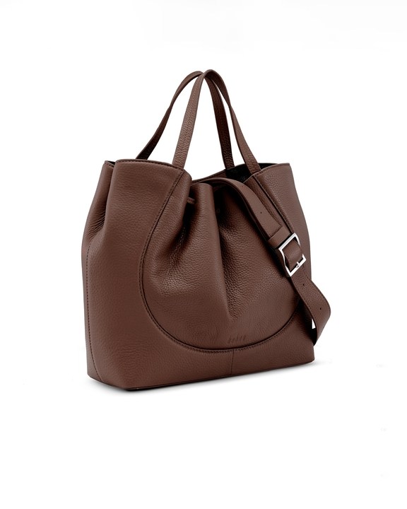 Katrina Satchel Pebble Cacao