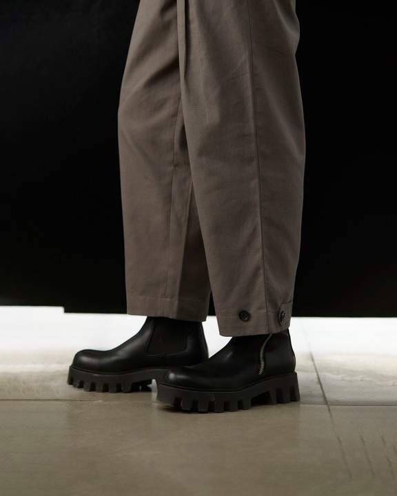 Twin Pleat Trousers - Charcoal