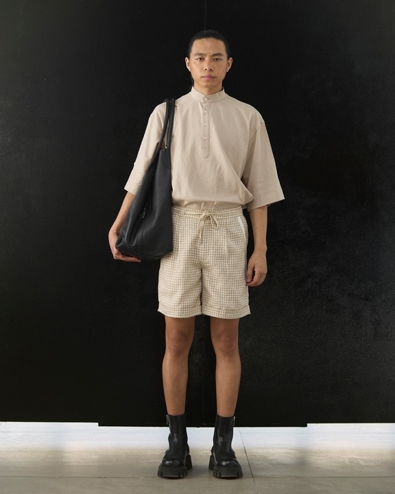 Workshop Shorts In Woven Sand