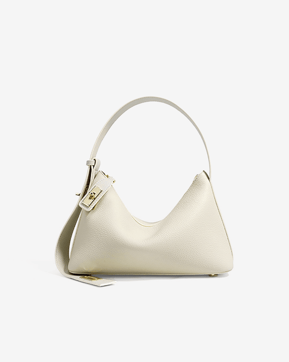 Favori Lumi Genuine Leather Baguette in Ivory