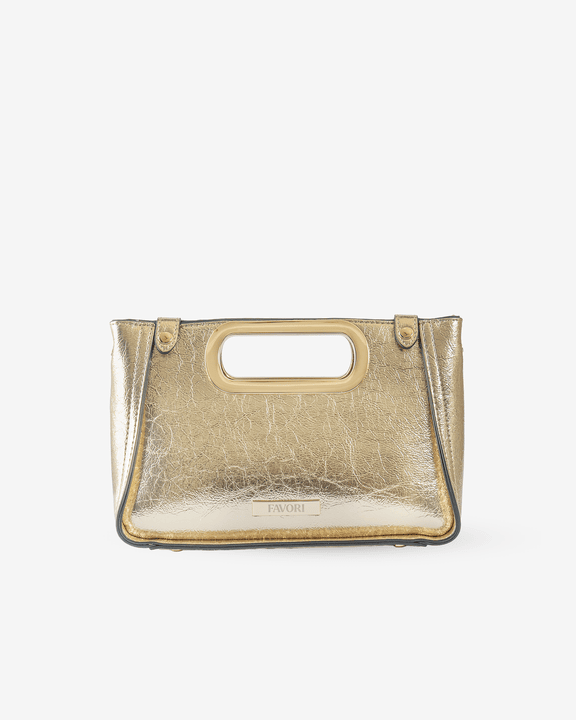 Favori Aurelia- Clutch Bag Faux Leather in Gold