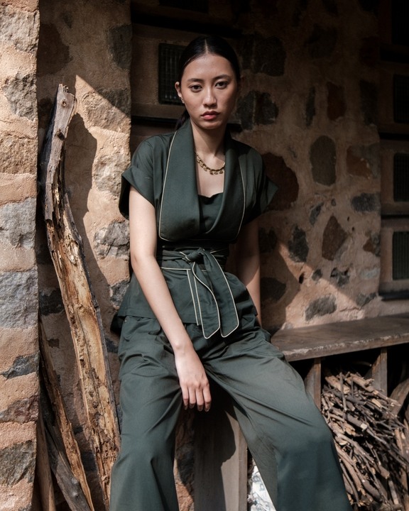 Berlin Shawl Collar Top