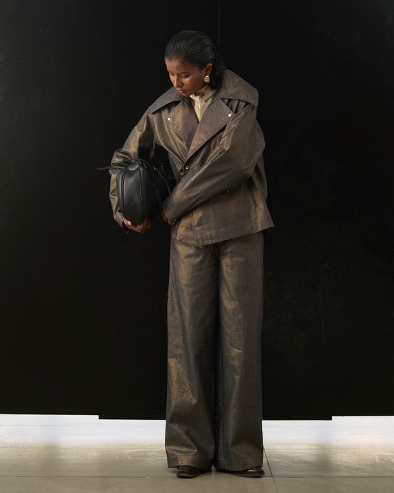 Graphite Moss Biker Blazer