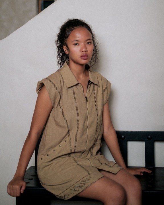 Sleeveless Jacket Dress