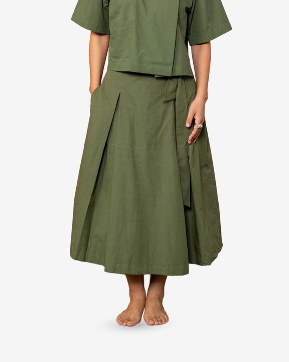 Padma Box Pleated Skirt