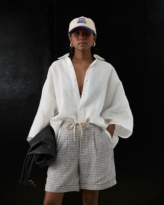 Workshop Shorts In Salt Grid