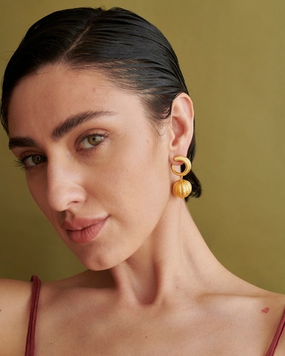 Swirl Enamel Drop Earing