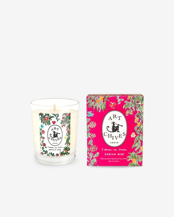 Indian Rose - Fragranced Soy Candle