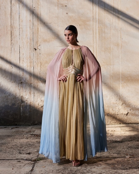 The Gold Curvature Dress