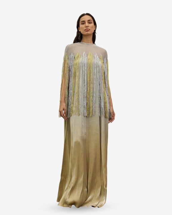 Gold & Silver Metallic Kaftan