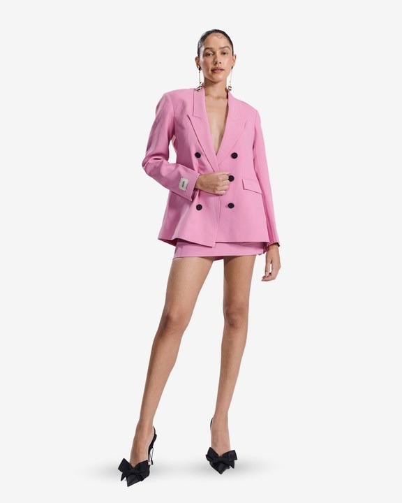 Heather Blazer & Skirt Set