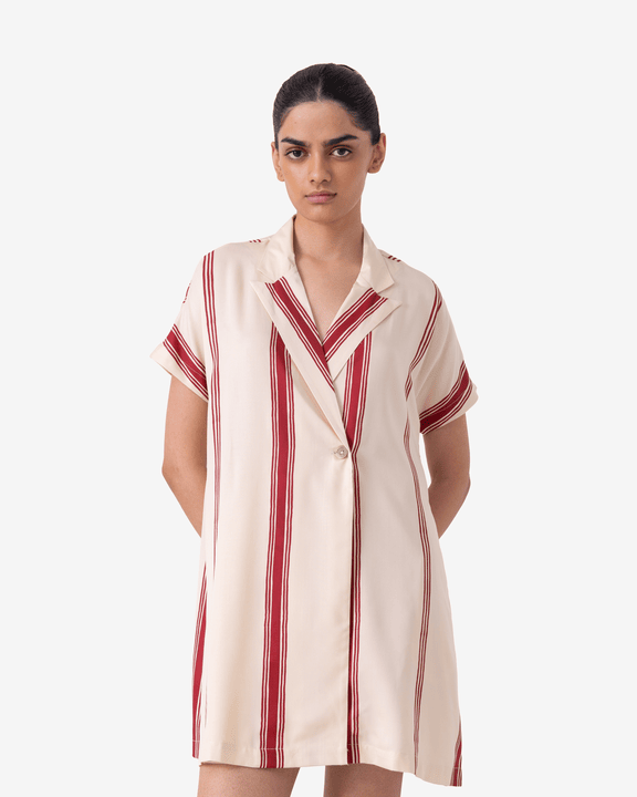 Amy Striped Blazer Dress