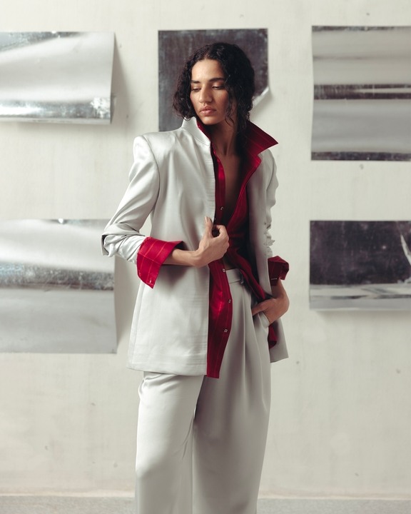 Gray Mist Funnel Jacket and Pants