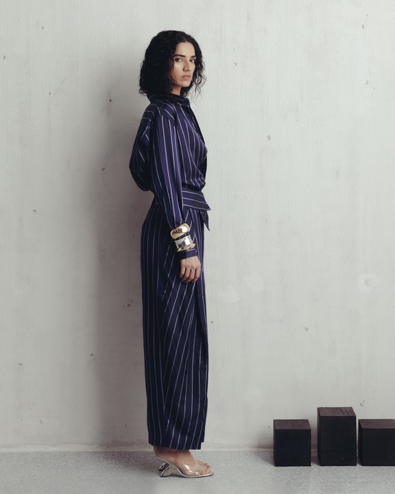 Jester Purple Pinstripe Shirt and Pants