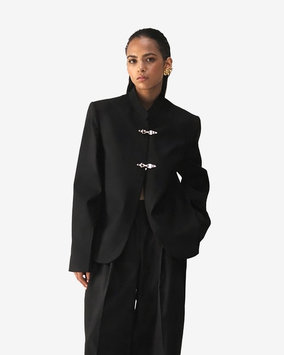 Noir Mandarin Jacket