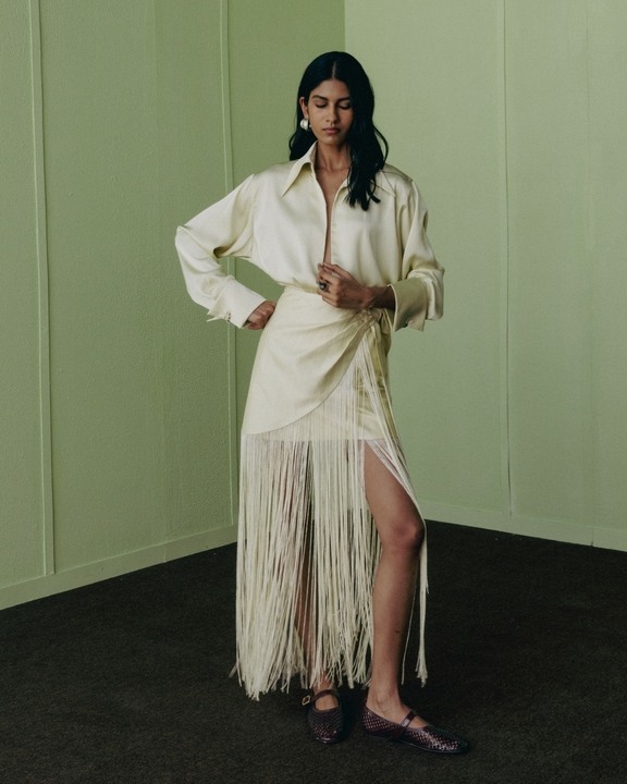 Fringe Detail Skirt