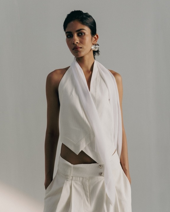 Halter Scarf Waistcoat