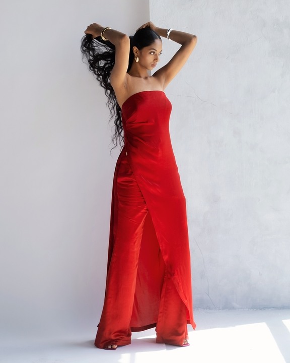 Fiery Red Corset Top & Pants