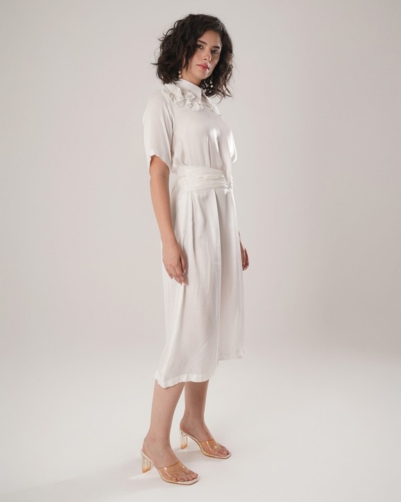 Flow Corset Dress - White